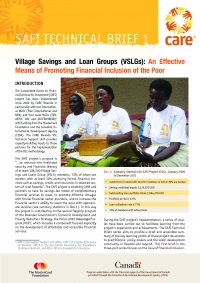Village Savings and Loan group (VSLg): An Effective Means of Promoting Financial Inclusion of the Poor